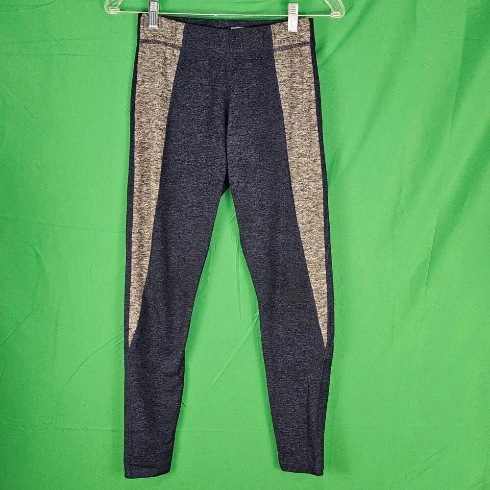 Good hYOUman Womens Navy Blue & Gray Leggings Small